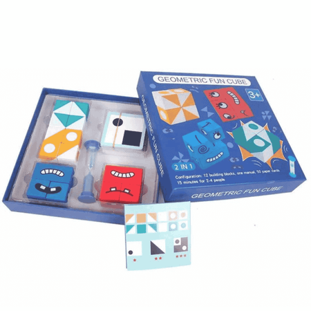 Montessori Geometric Fun Cube spel