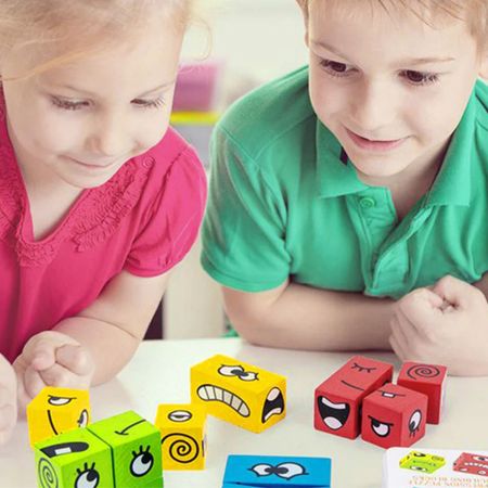 Montessori Geometric Fun Cube spel