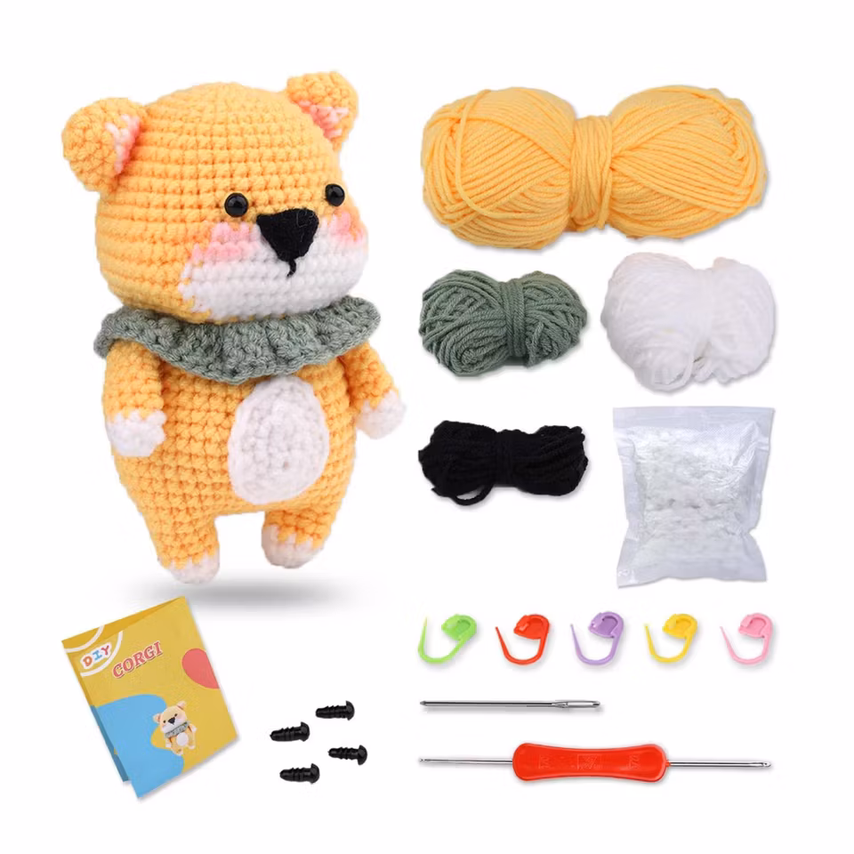 Animal Crochet Kit - Perfekt DIY för nybörjare