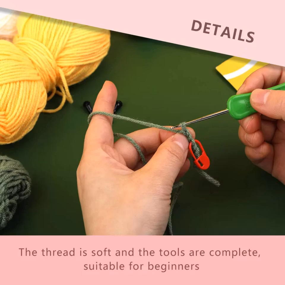 Animal Crochet Kit - Perfekt DIY för nybörjare