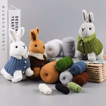 DIY virkning – 3 söta kaniner