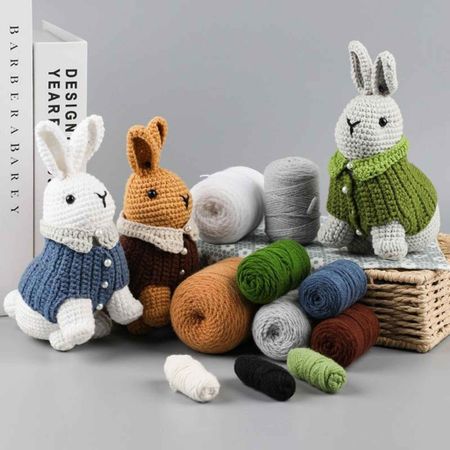 DIY virkning – 3 söta kaniner