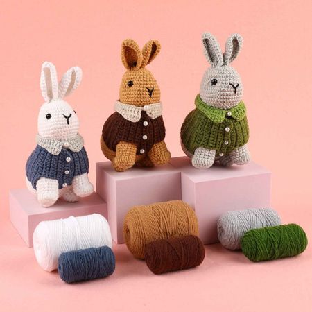 DIY virkning – 3 söta kaniner