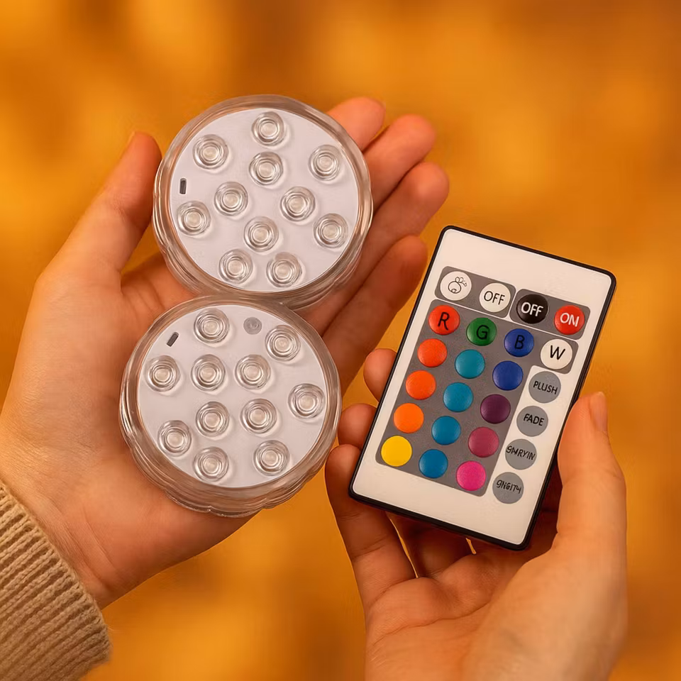 LED-belysning med fjärrkontroll – 16 färger för stämningsfullt ljus inne och ute