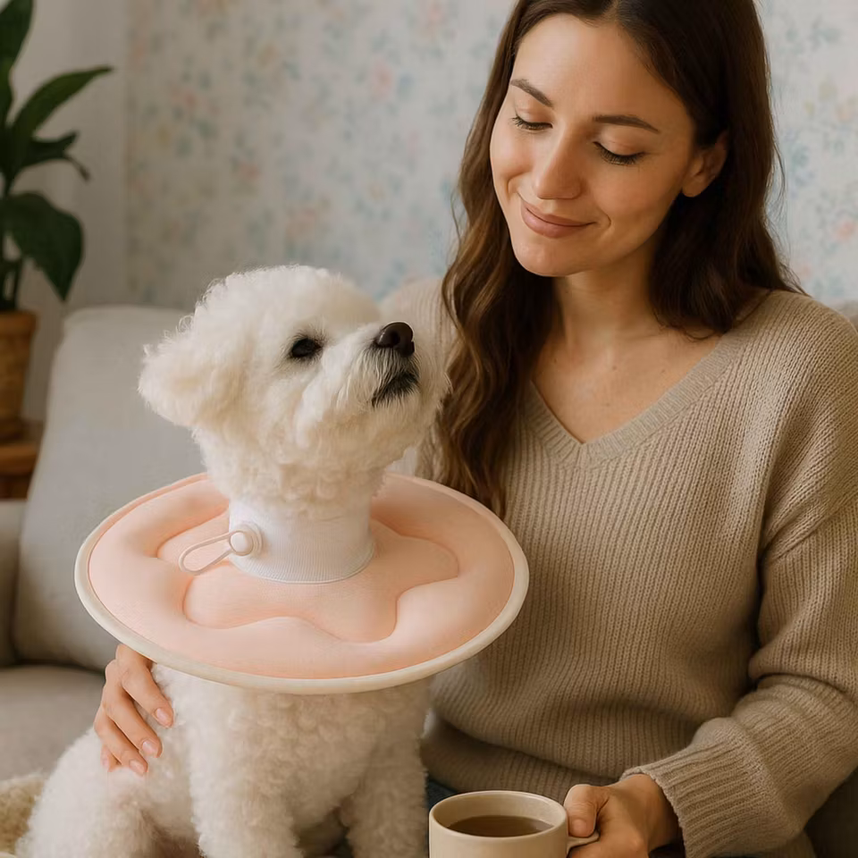 Smidig och mjuk halskrage - tratt- skyddskrage