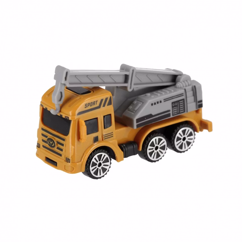 Barnens byggset med lastbil, grävmaskin och skyltar