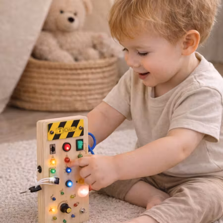 Montessori LED Busy Board aktivitetsbräda