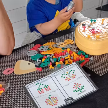 Borrpussel för barn kreativ bygglek