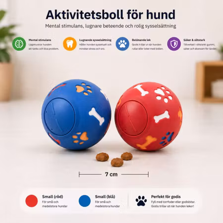 Hund aktivitetsboll godisdisboll mental stimulans