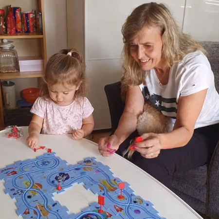 Montessori bilbana för barn pedagogisk byggleksak