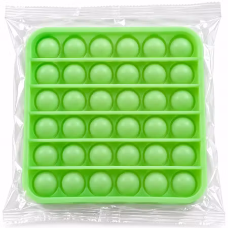 Pop It Fidget Toy fyrkantig ljusgrön