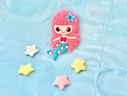 Figur i gummi - Havfrue