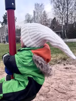 Stickad toppluva i helpatent