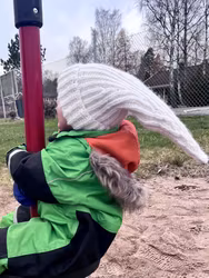 Stickad toppluva i helpatent
