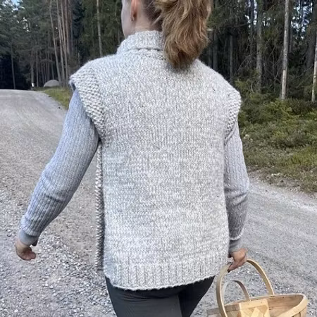 Stickad väst