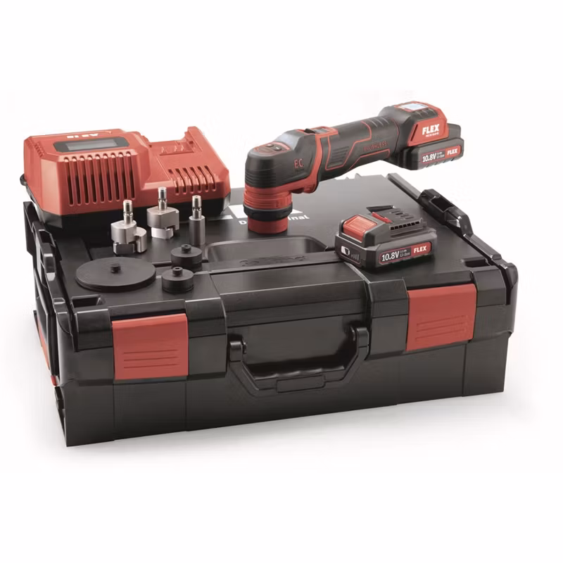 Batteridriven Flex Polermaskin PXE80 10.8V komplett kit
