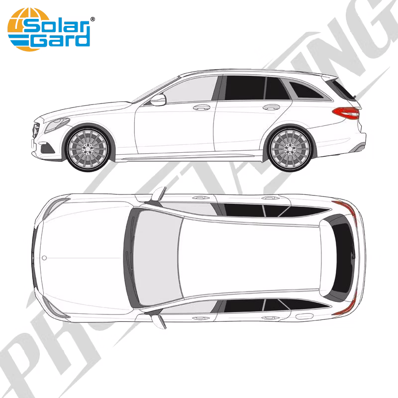 Färdigskuren solfilm - Mercedes-Benz C-Klass Kombi - 2014-2021