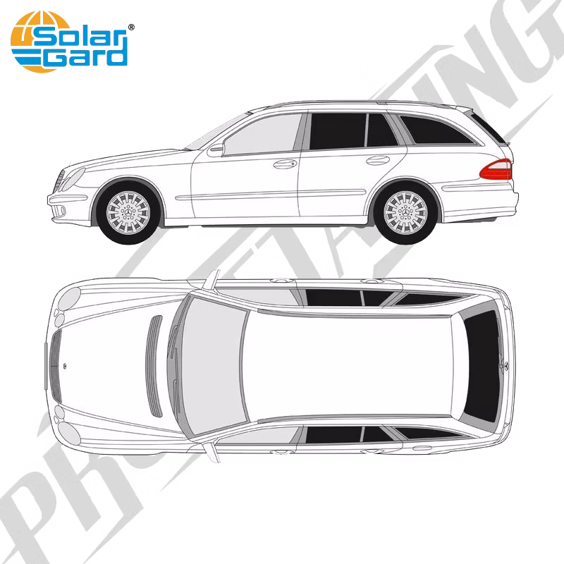 Färdigskuren solfilm - Mercedes-Benz E-Klass Kombi - 2003-2009