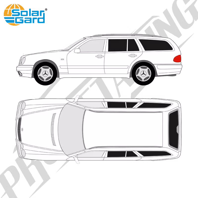 Färdigskuren solfilm - Mercedes-Benz E-Klass Kombi - 1995-2003