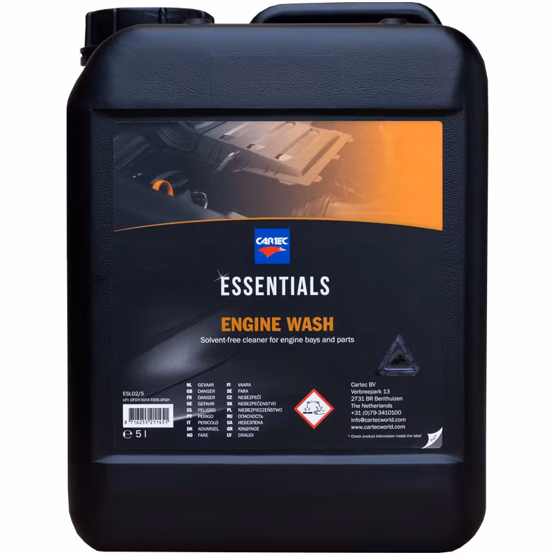 Motortvätt och alkalisk avfettning - Cartec Engine Wash 5 liter