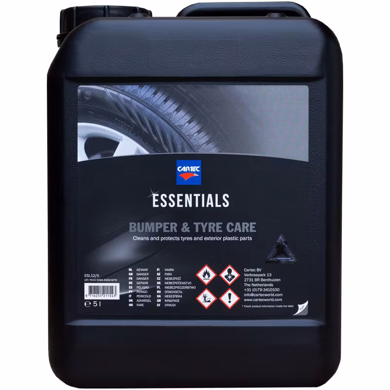 Däckglans och plaståterställare - Cartec Bumper & Tyre Care 5 liter