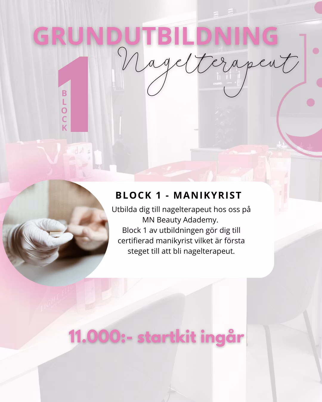 Nagelterapeut utbildning block 1