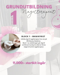 Nagelterapeut utbildning block 1
