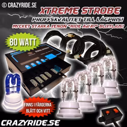 Blixtljus - XTREME STROBE 80 WATT