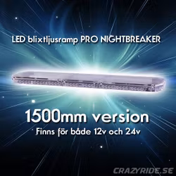 LED Blixtljusramp PRO NIGHTBREAKER 1500mm 24V - Orange varningsljus