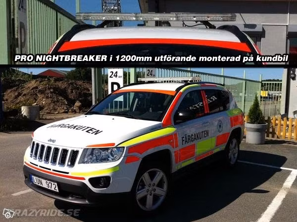 LED Blixtljusramp PRO NIGHTBREAKER 1500mm 24V - Orange varningsljus