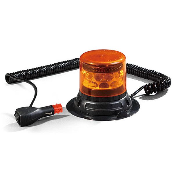 LED Blixtljus C24 inkl. magnetfot och 12V anslutning (ciggarettuttag)