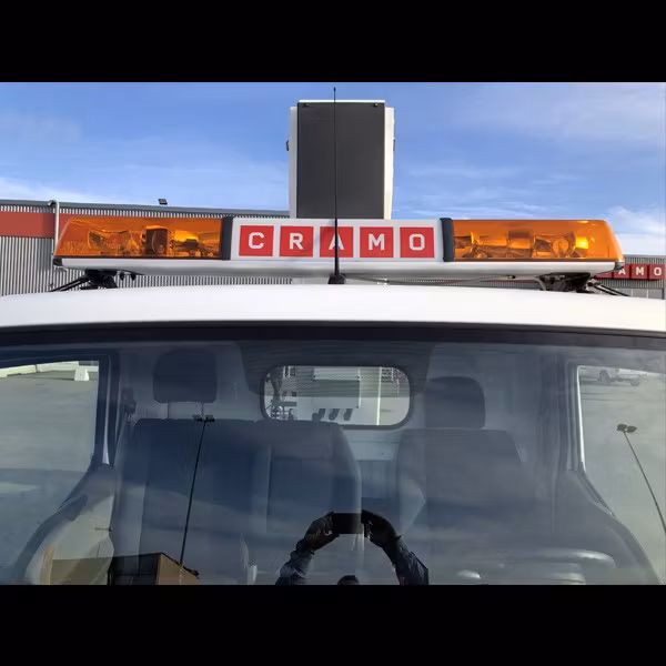 Roterande rotorljusramp med reklamplats