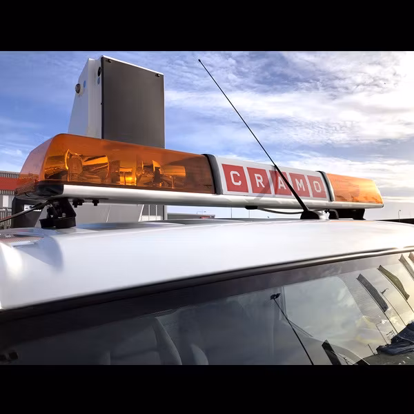 Roterande rotorljusramp med reklamplats