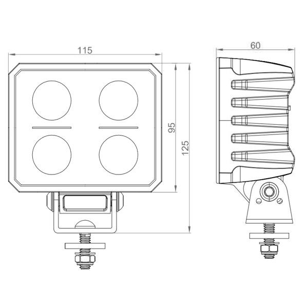 LED Arbetsbelysning VARNIA™ Nightbreaker 72W - 9-32V