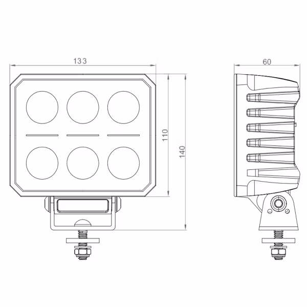 LED Arbetsbelysning VARNIA™ Nightbreaker 108W - 9-32V