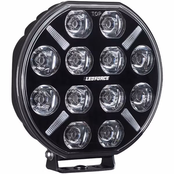 Extraljus paket 4 st LEDFORCE X-LED+ V2 160W 4-PACK - 220mm - 9" LED Extraljus inkl. extraljushållare, stag och reläkabelsats - 9-32V