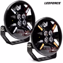 Extraljus paket 3 st LEDFORCE Apex 120W 3-PACK LED Extraljus inkl. extraljushållare, stag och reläkabelsats - 9-32V