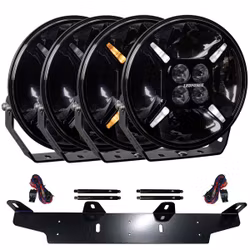 Extraljus paket 4 st LEDFORCE Apex 120W 4-PACK LED Extraljus inkl. extraljushållare, stag och reläkabelsats - 9-32V