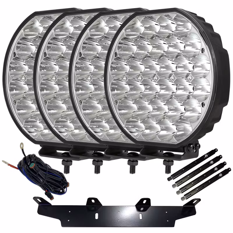 Extraljus paket 4 st LEDFORCE BattleBeam M1 168W - Totalt 67200 lumen - Komplett kit