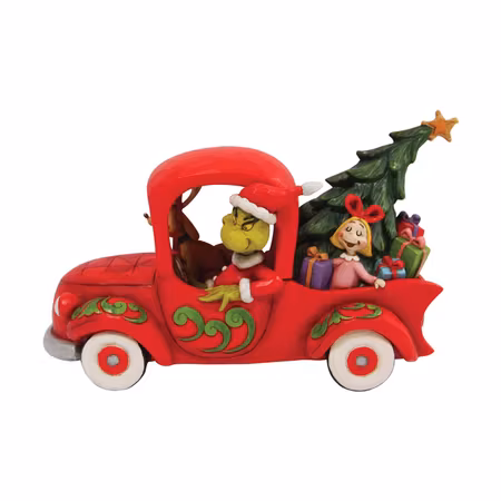 Grinch i rød truck