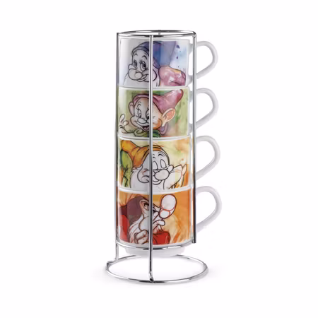 4 espresso kopp i stativ