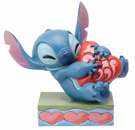 Stitch, heart struck, h 13 cm