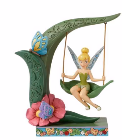 Tinkerbell on swing. H 22cm, Tingeling