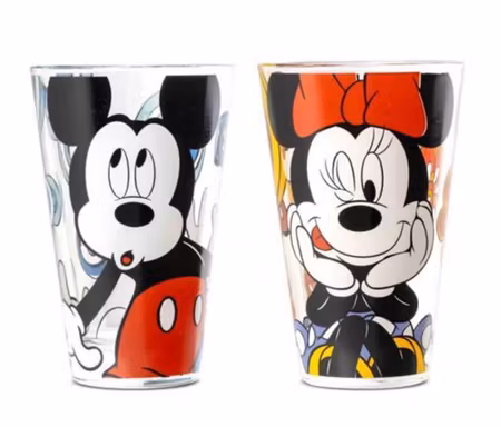 Mikke og Minni 2 pk glass 310 ml