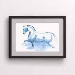 H & H Art Print 21x30 - Blue Sky