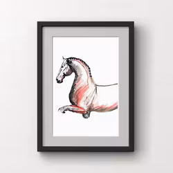 H & H Art Print 21x30 - Dressage