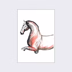H & H Art Print 21x30 - Dressage