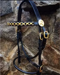 Exclusive hand-sewn show bridle
