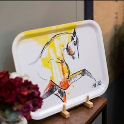 H & H Tray "Sunny Horse"