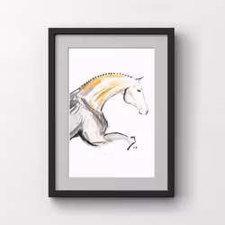 H & H Art Print 21x30 - Jumping